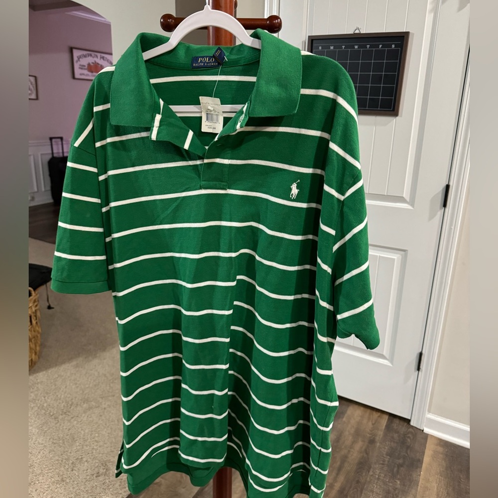 Polo Ralph Lauren
Men's Classic-Fit Striped Mesh Polo Shirt